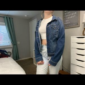 oversized denim jacket soft material